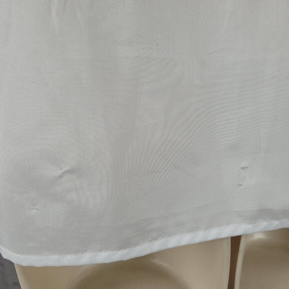 VTG Lady Arrow White Sheer Lightweight Short Sleeve Top Blouse USA Made Size 12 - Picture 5 of 12